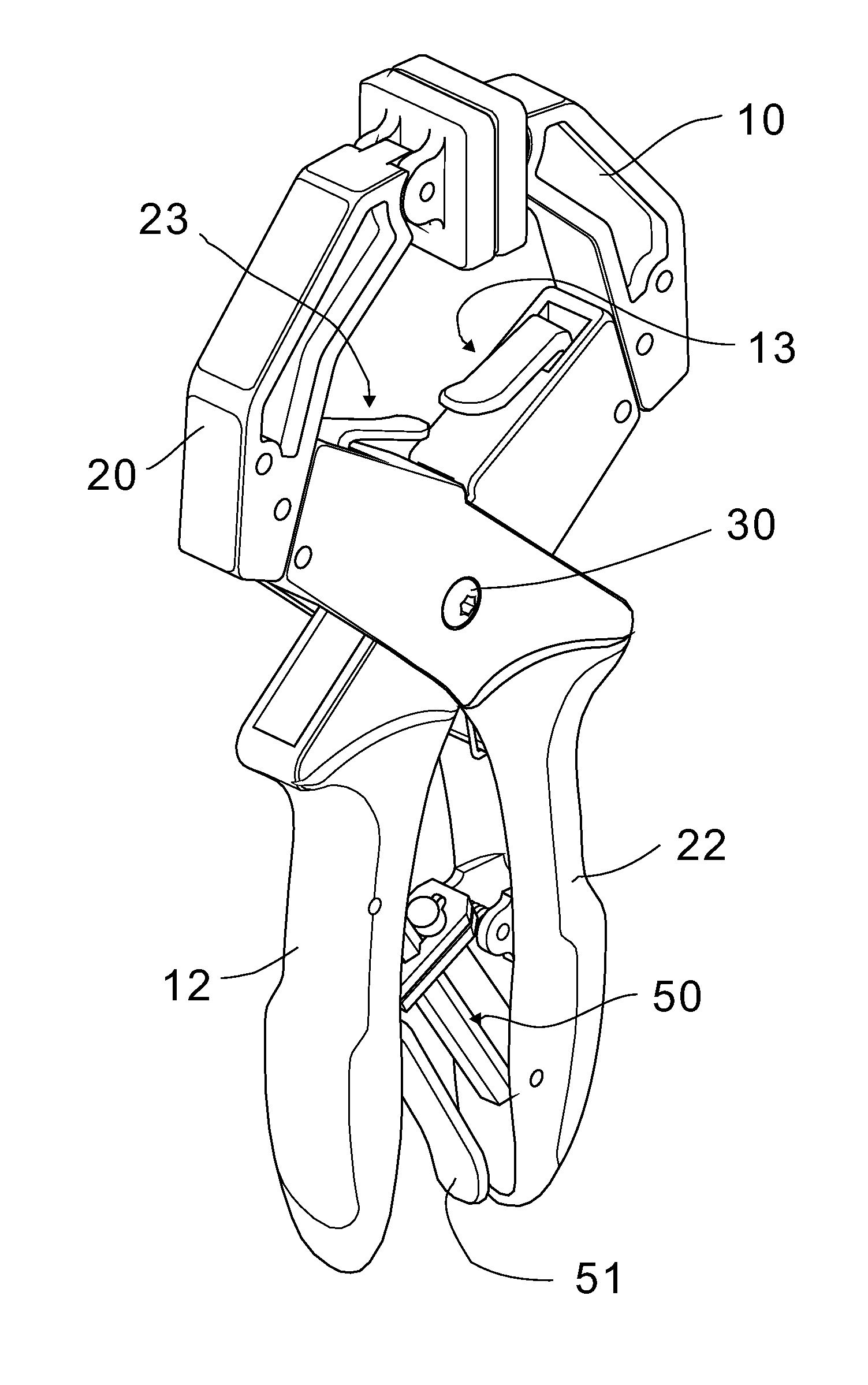 Locking pliers with one or two slide bars each secured to a stationary jaw carrier