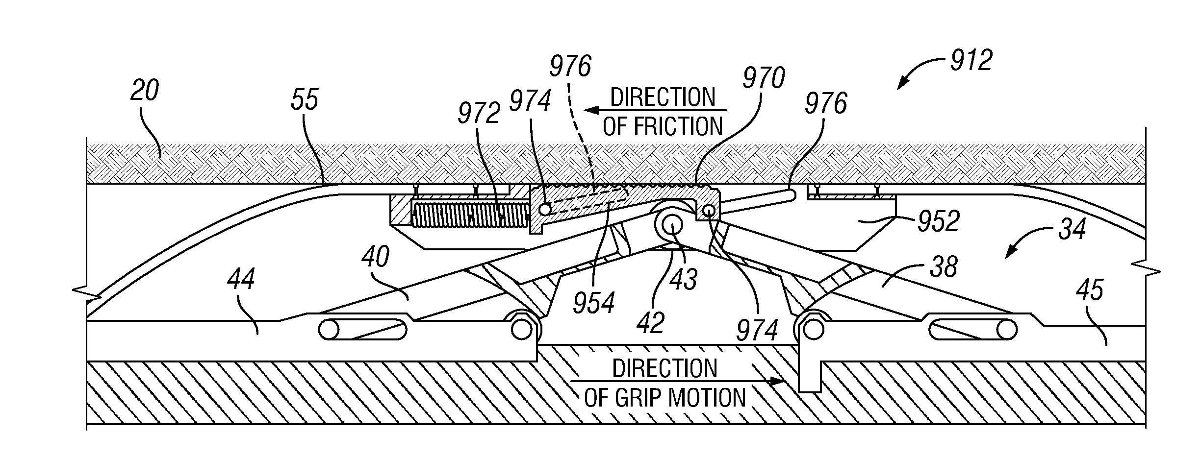 Self-anchoring device with force amplification