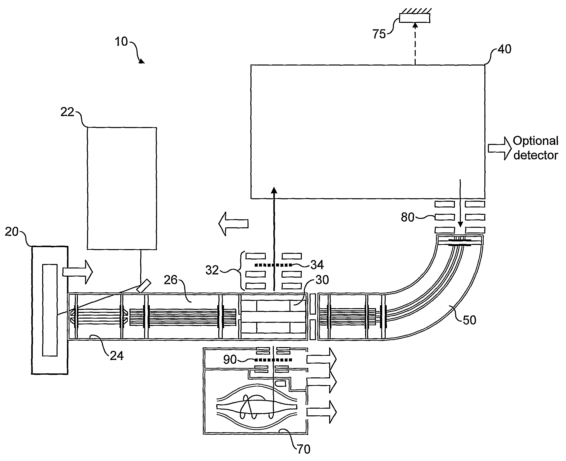 Mass spectrometer with ion storage device