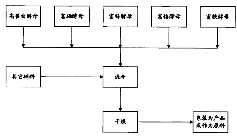 Multi-nutrient composite yeast powder