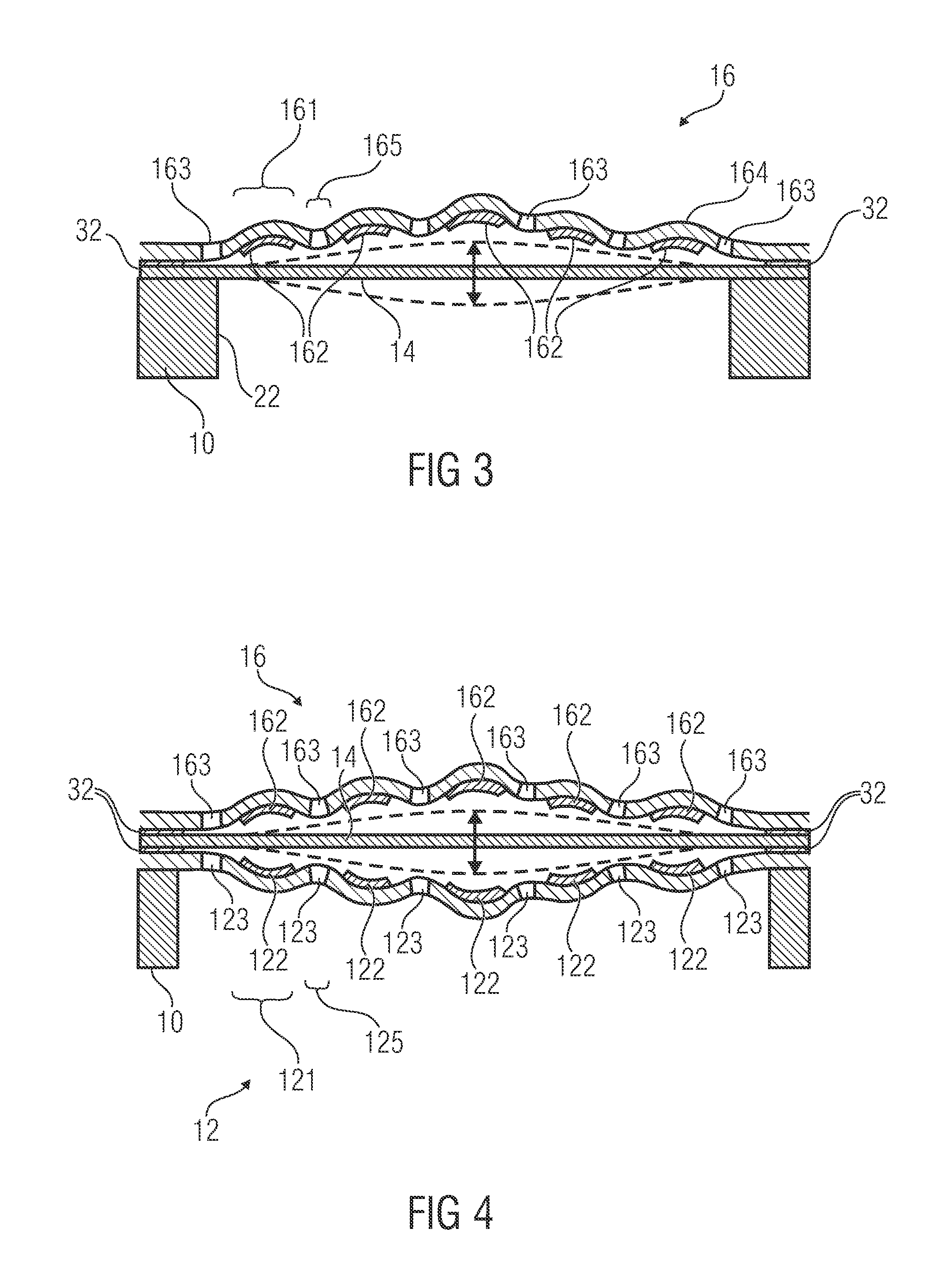 Micro Electrical Mechanical System with Bending Deflection of Backplate Structure