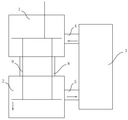 Composite impact box provided with air buffering box and beneficial to temperature leveling