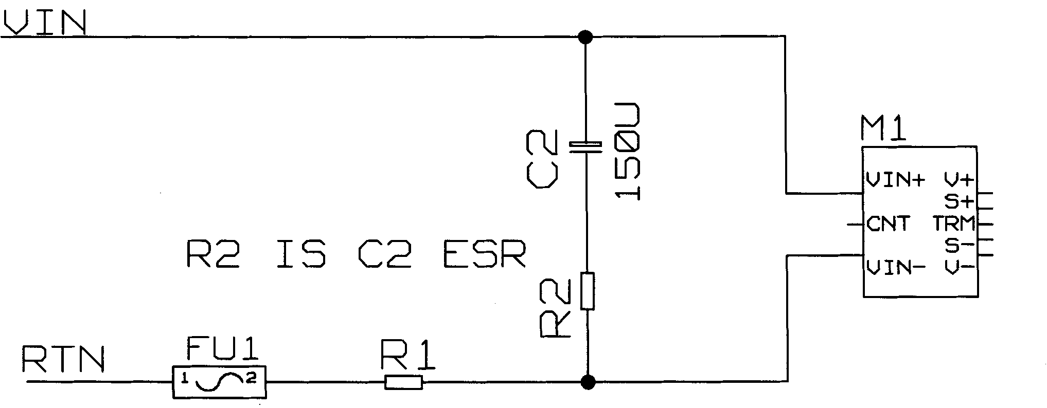 Direct-current power supply slow startup control circuit