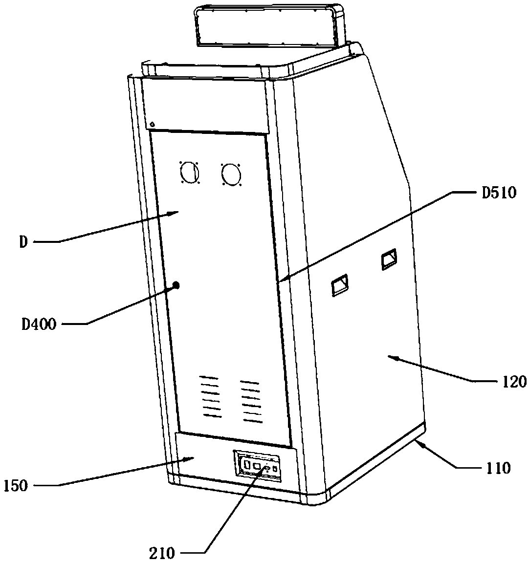 High-speed photographic apparatus component and vehicle exemption label self-service issuing machine