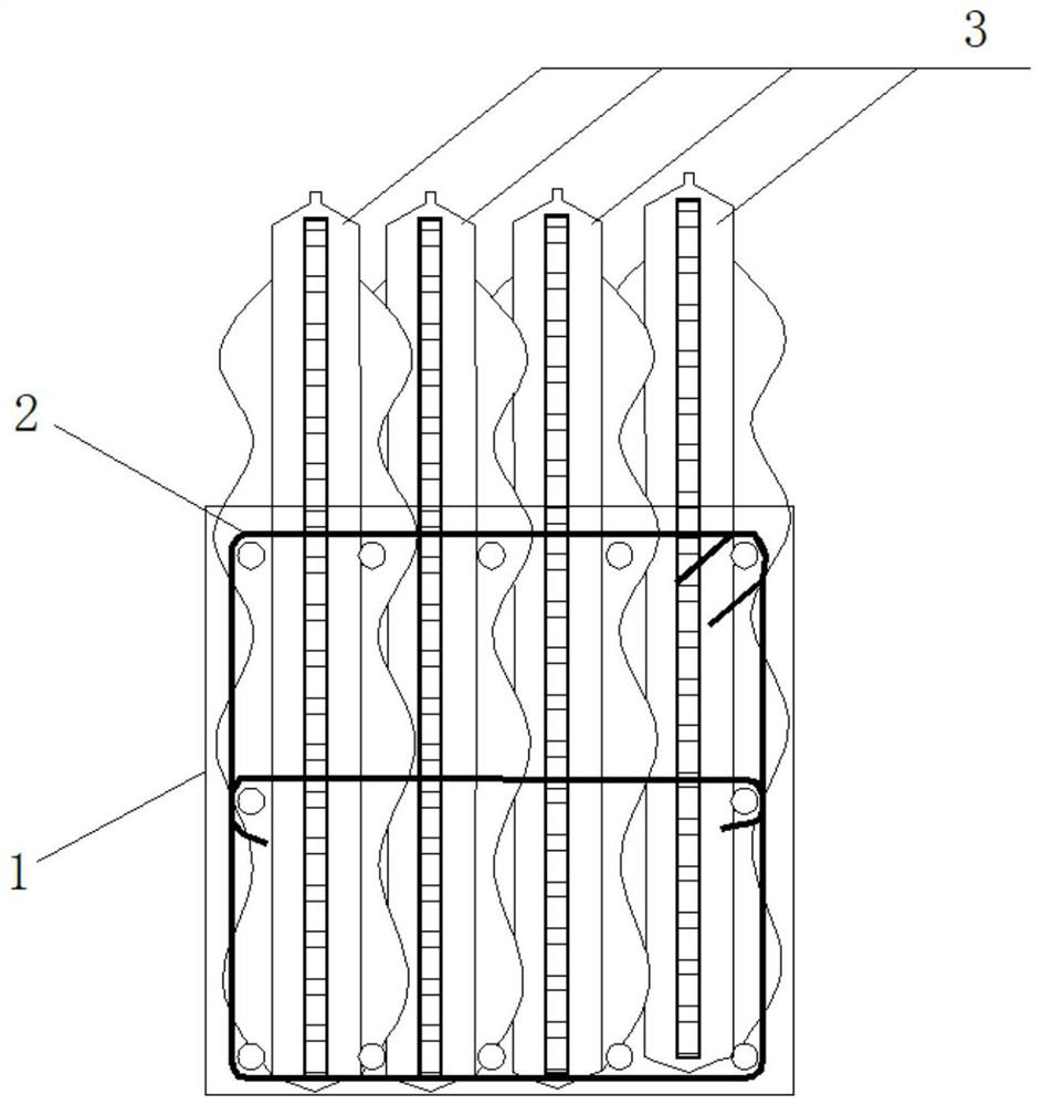 Inflatable turnover high-low grade concrete pouring blocking net air bag and mounting method thereof