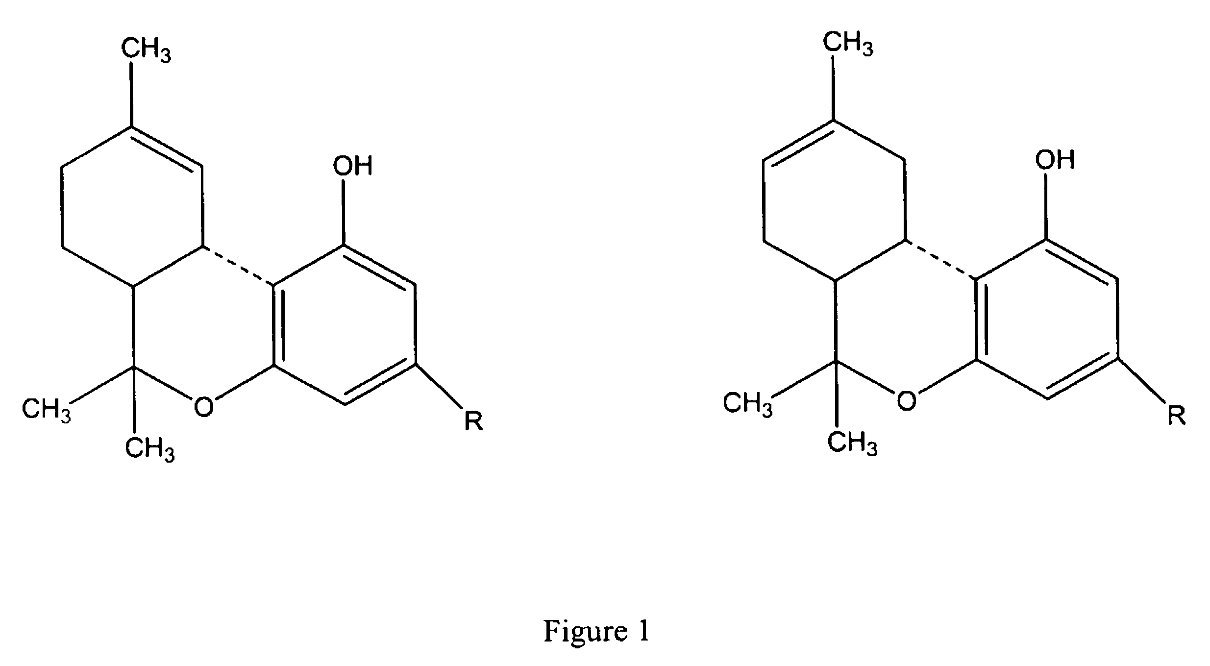 Composition comprising (−)-Δ9-trans-tetrahydrocannabinol