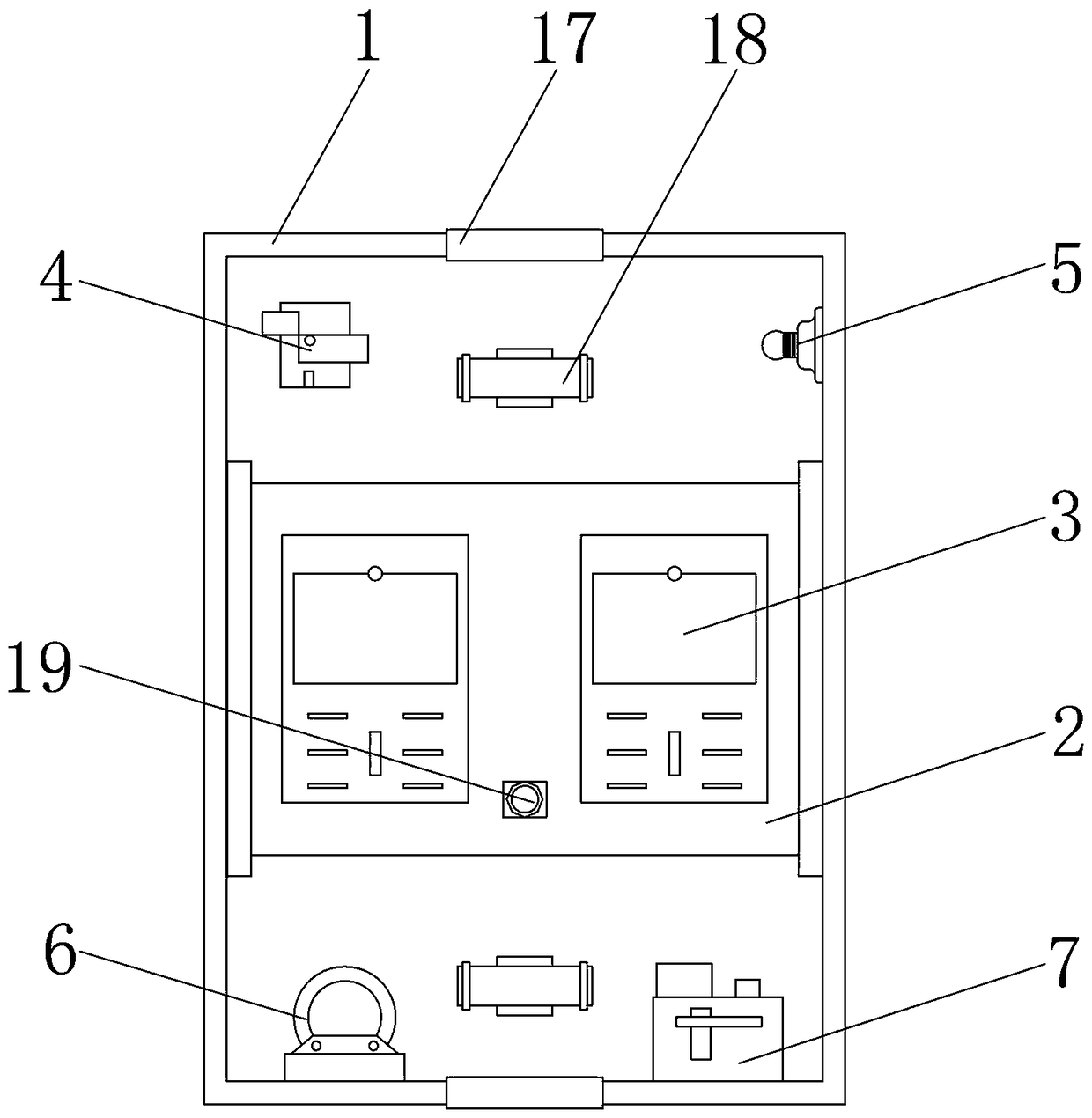 Water flow metering device with positioning function