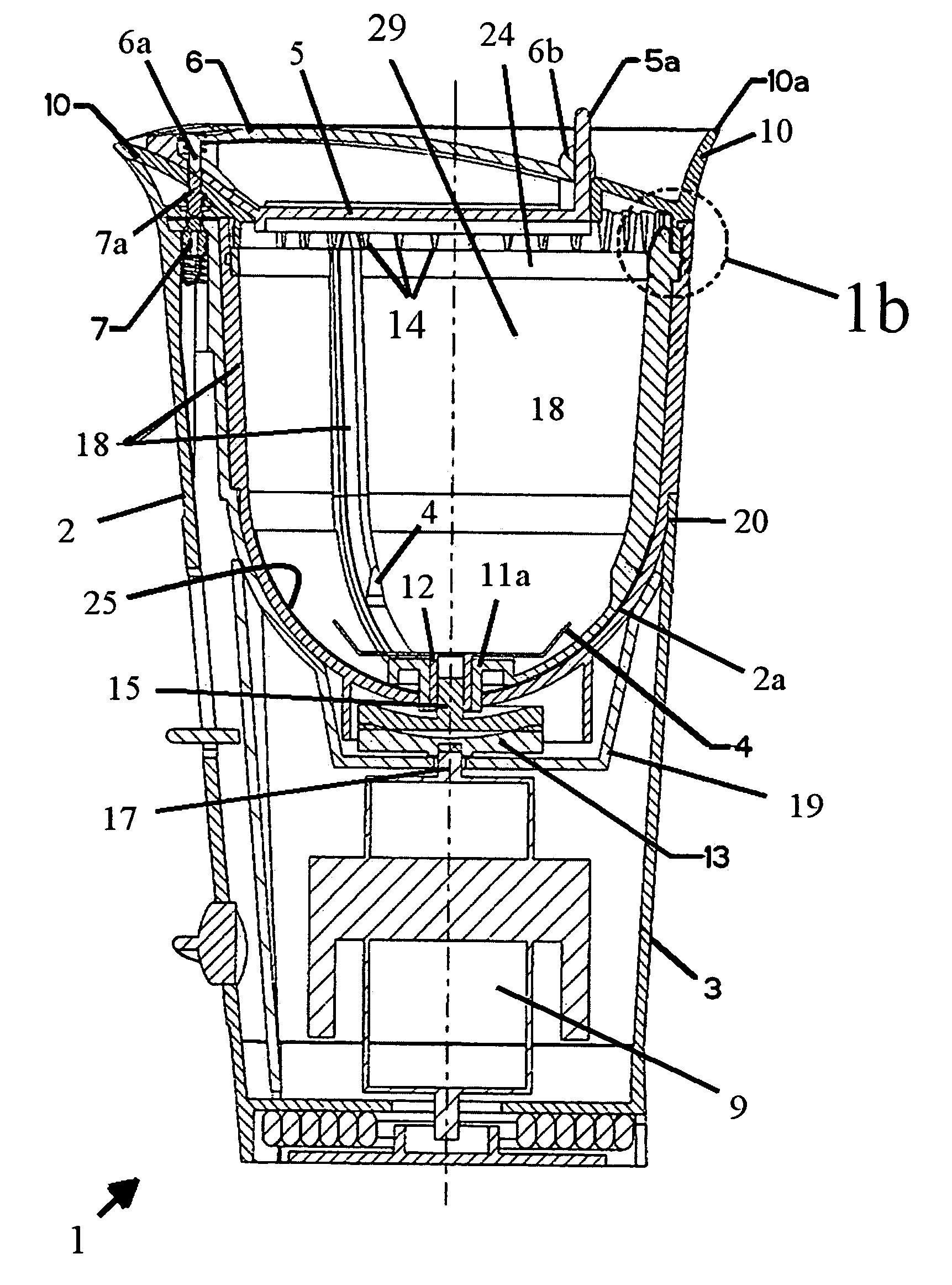 Spill-resistant material milling processor