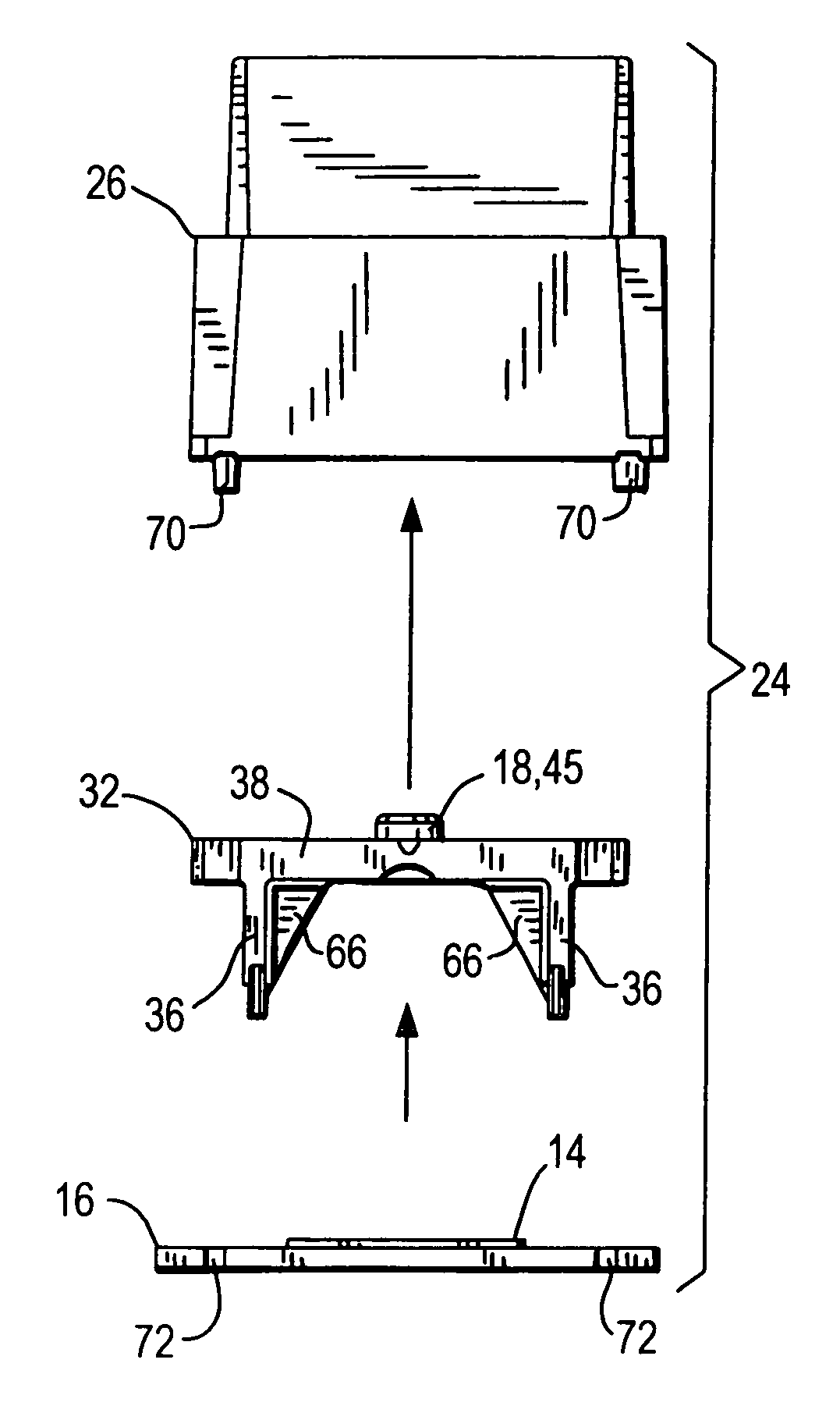 Light collection assembly with self-retaining lens in electro-optical reader