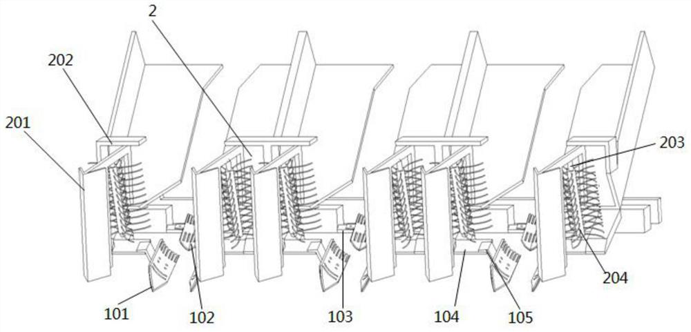 Hand-held island field material onion soil digging and discharging operation machine