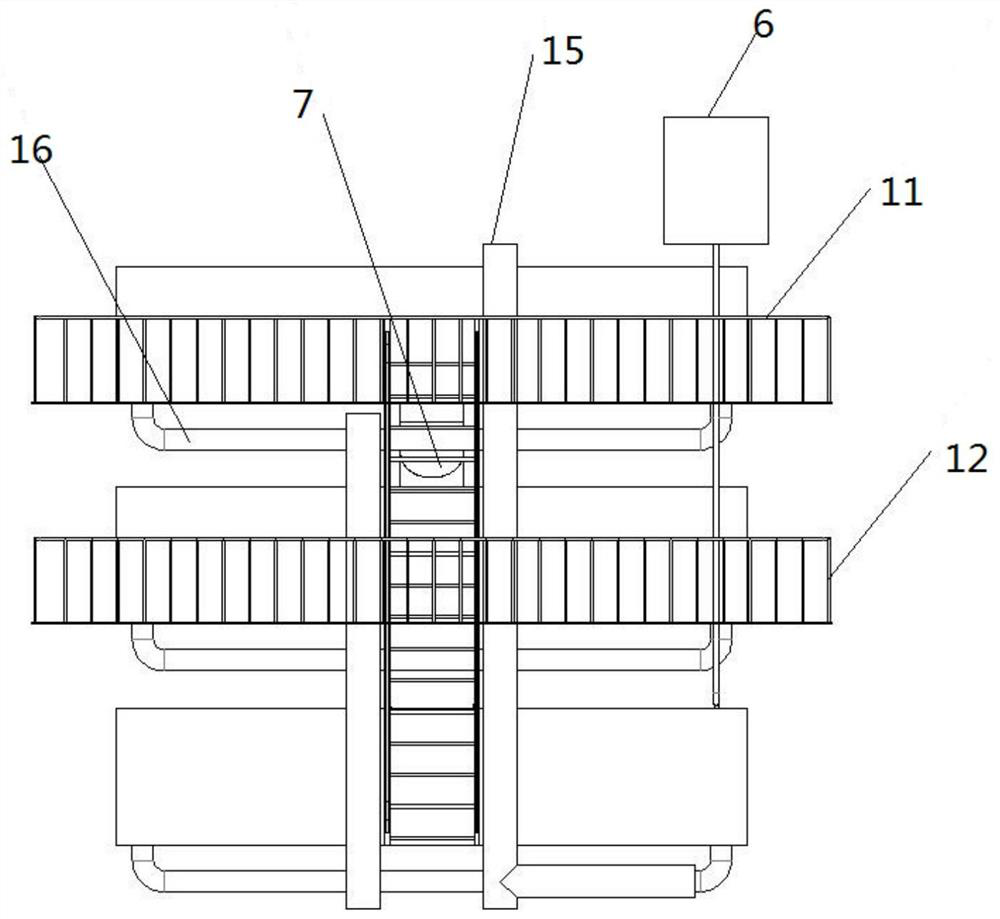 Vertical shrimp culture system and culture method