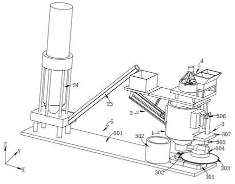 Concrete processing equipment and production process thereof