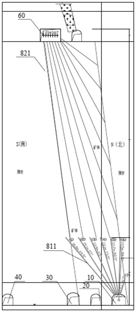 Fan-shaped medium-diameter deep hole mining technology of steeply inclined medium-thick ore body