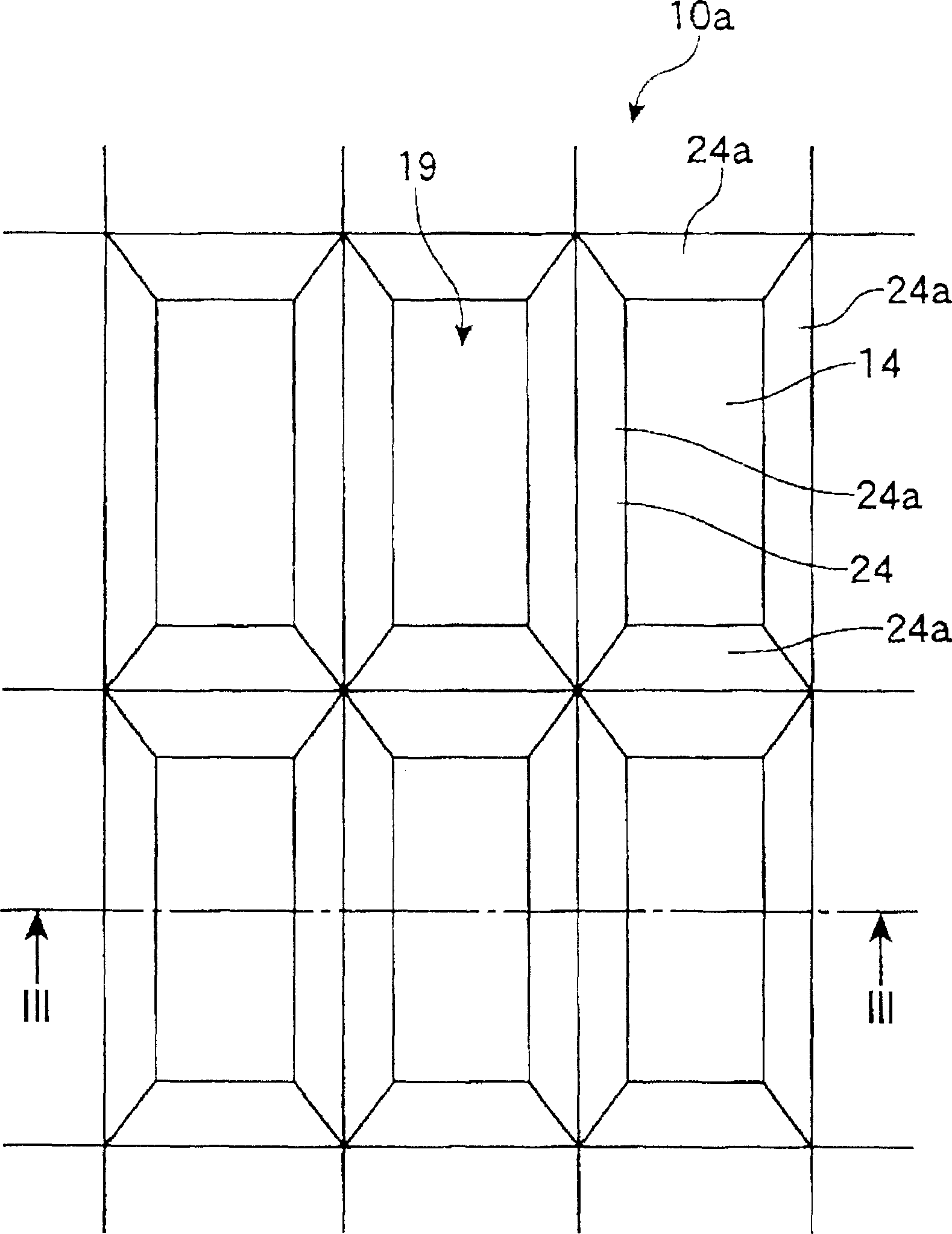 Displaying body, displaying panel and display