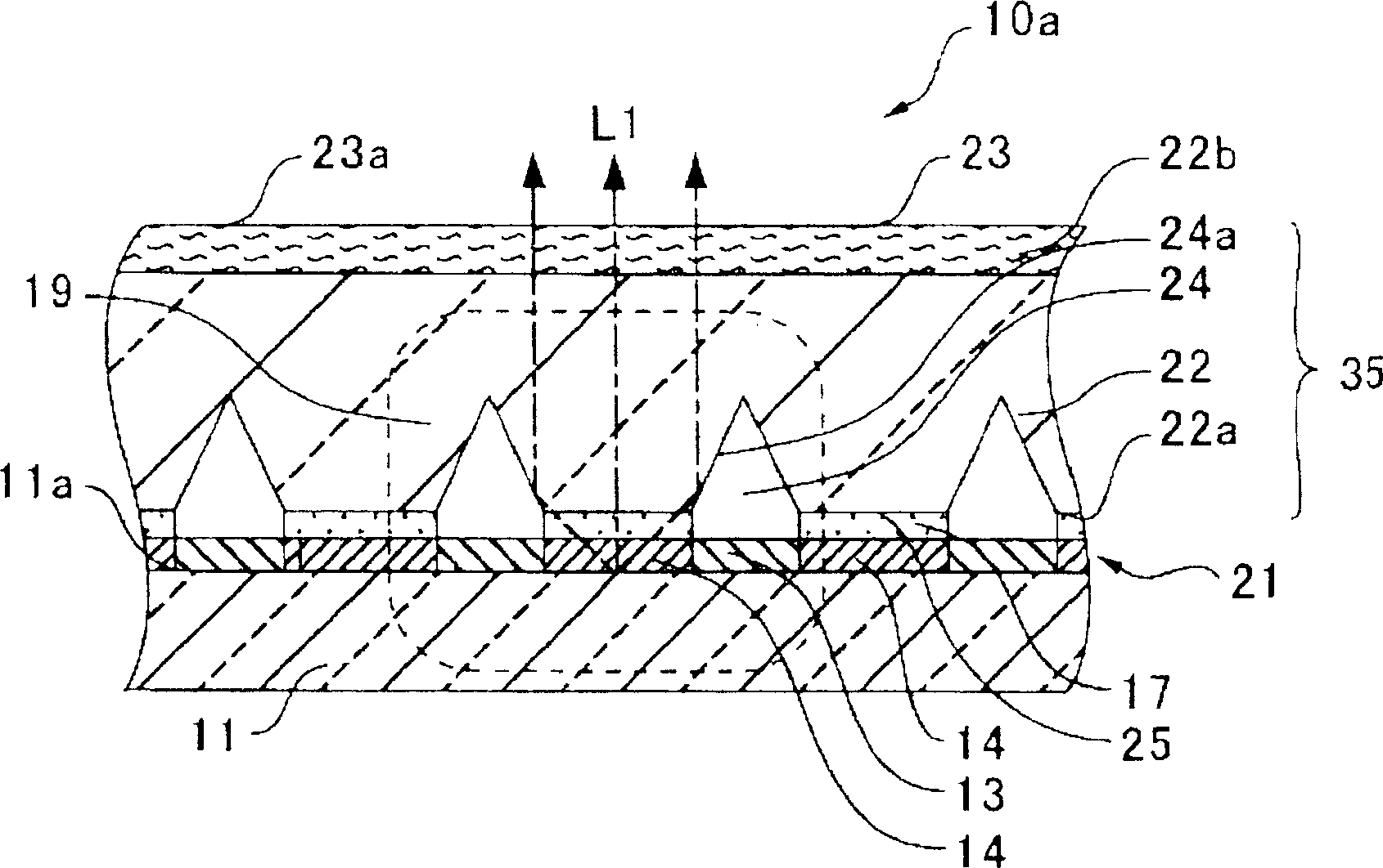 Displaying body, displaying panel and display