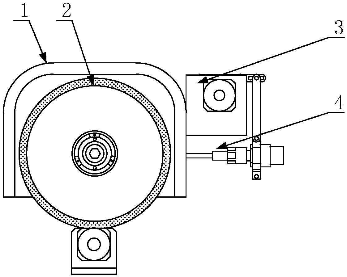 Non-rotation optical array coarse-fine integrated progressive grinding method