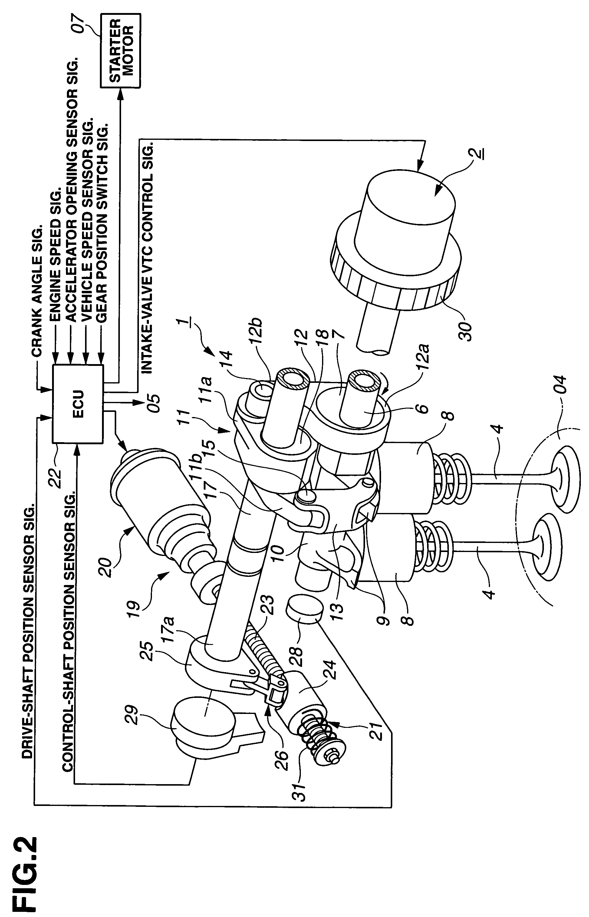 Variable valve actuation system of internal combustion engine