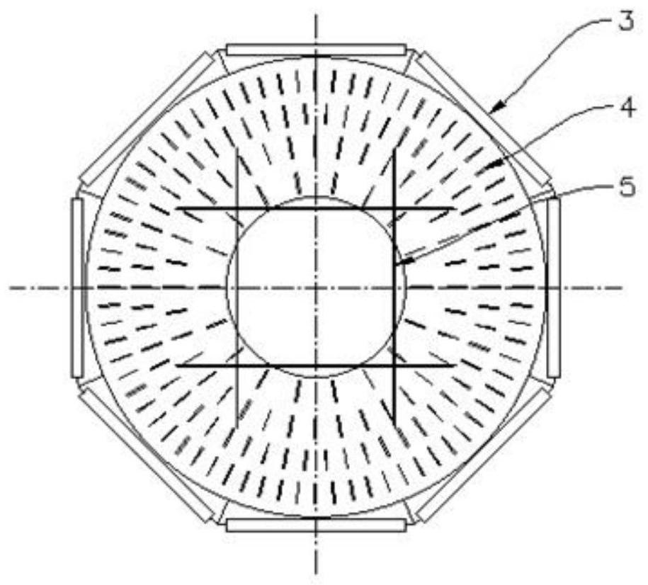 An automatic collection device for floating garbage used in shallow sea and coastal waters