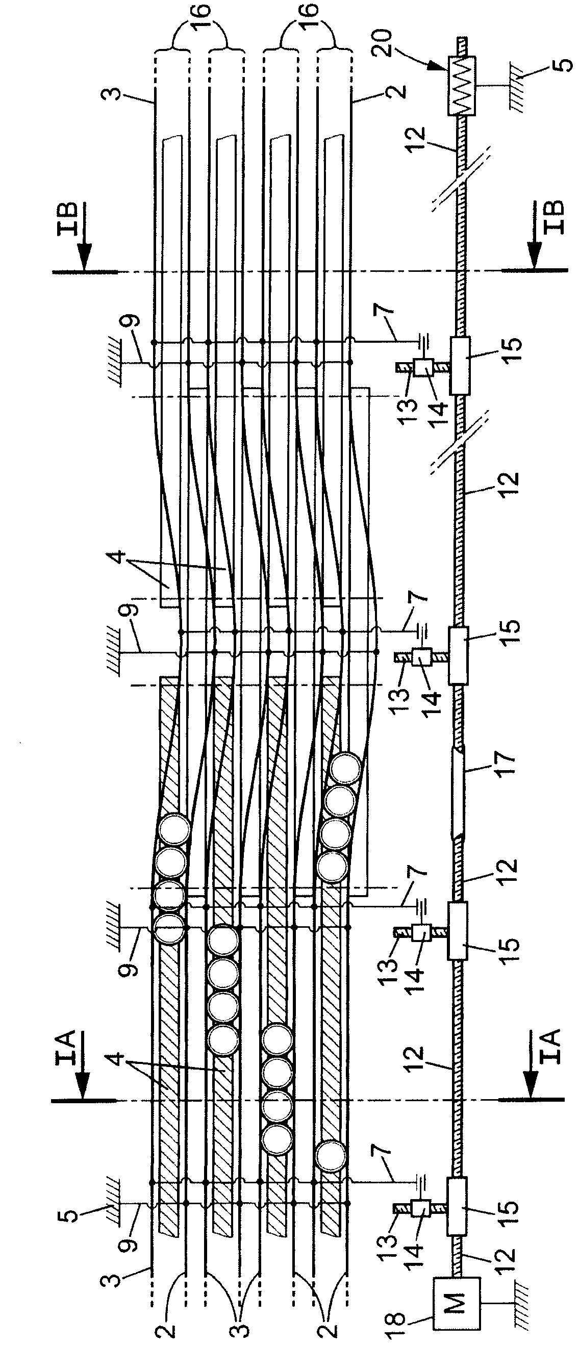 Width adjustment devices for conveyor aisles