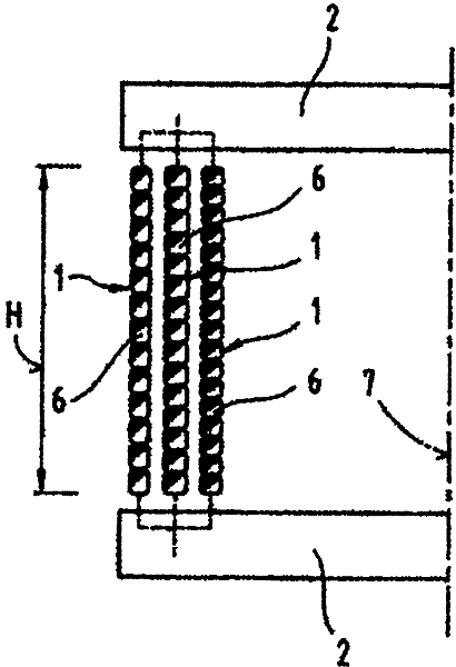 Inductance coil for electric power grids having reduced sound emission