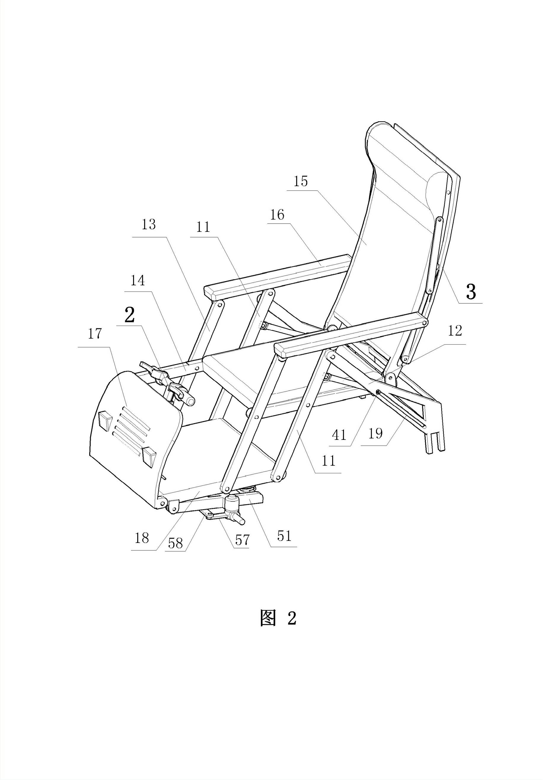 Foldable electric wheelchair