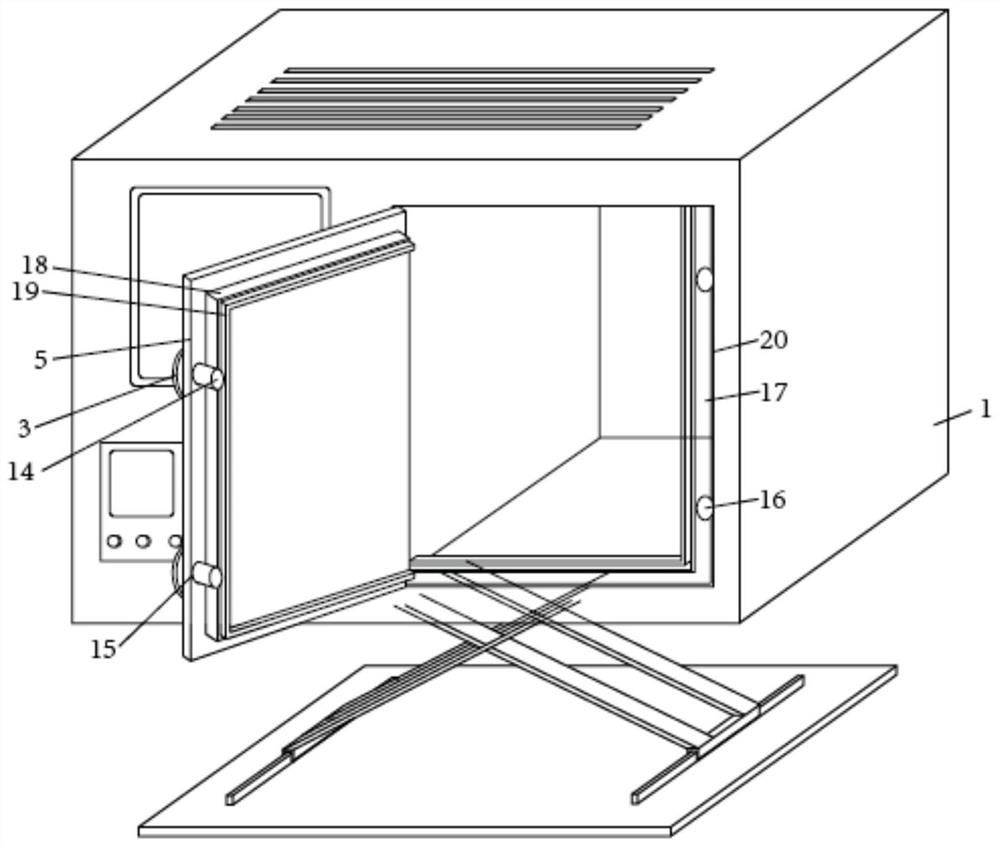 Temperature, humidity and vibration comprehensive test device for environment detection