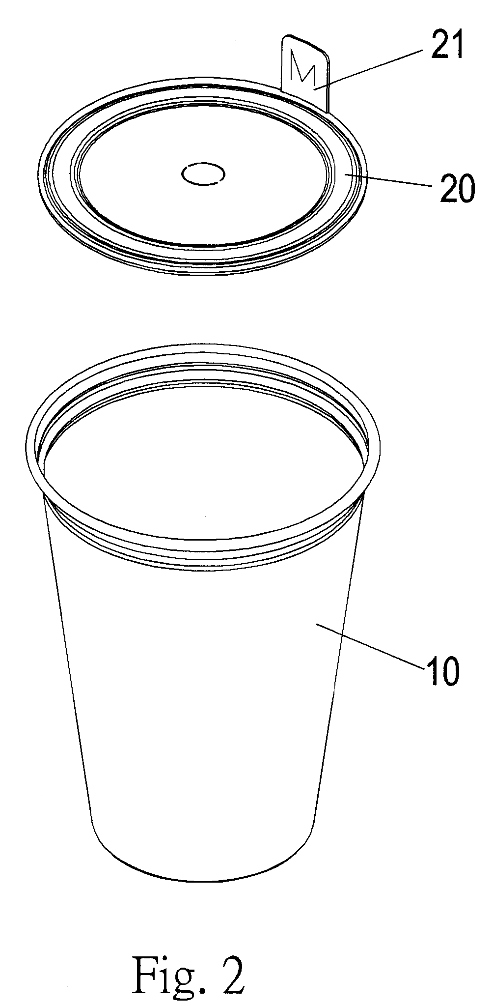 Environmental protection paper cup with a cover