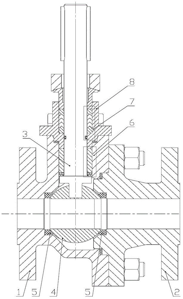 Floating ball valve