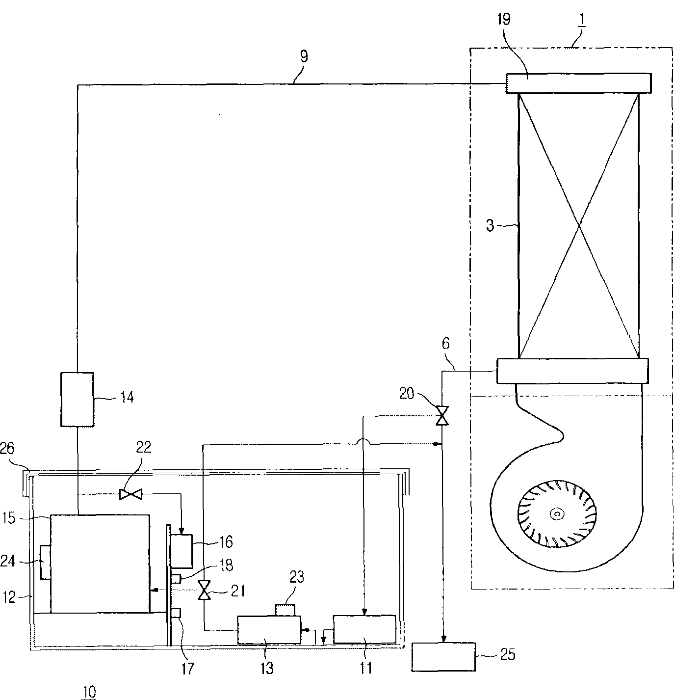 Method for controlling washing apparatus of air conditioner