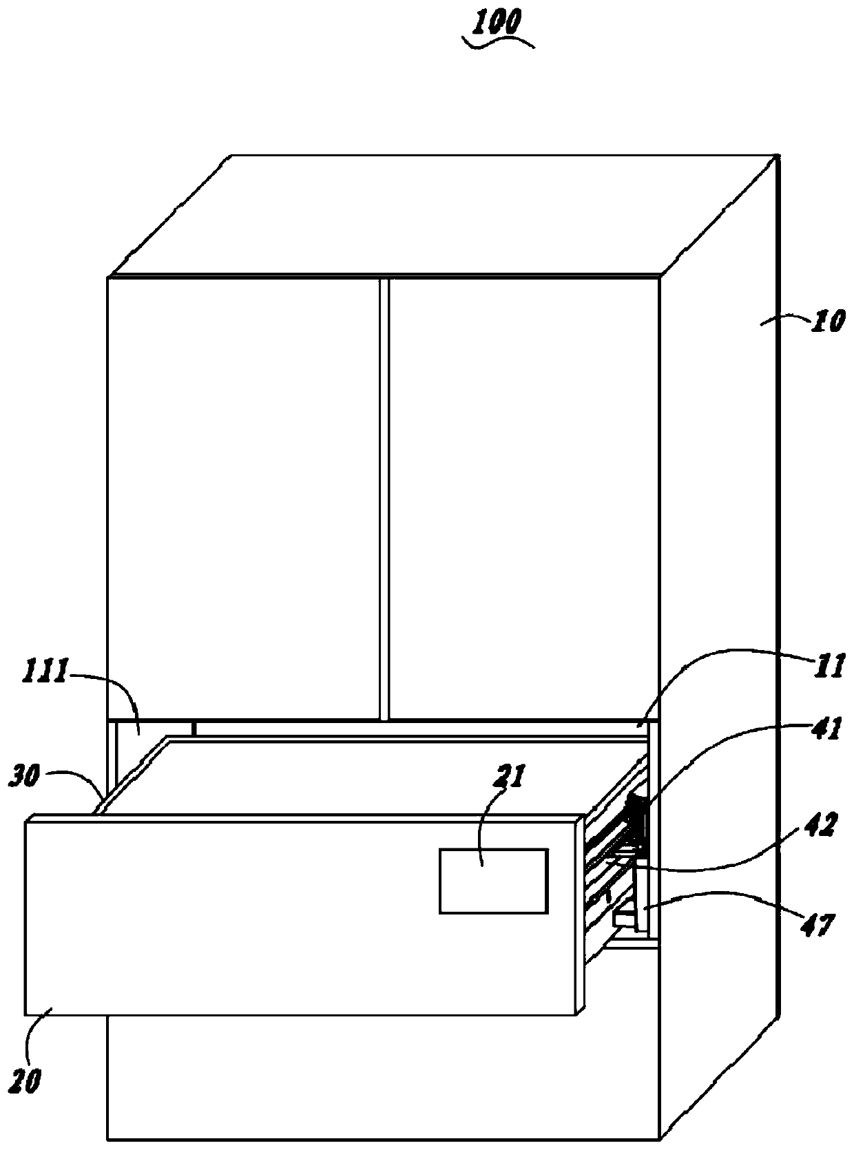 Wiring mechanism and refrigerator comprising same