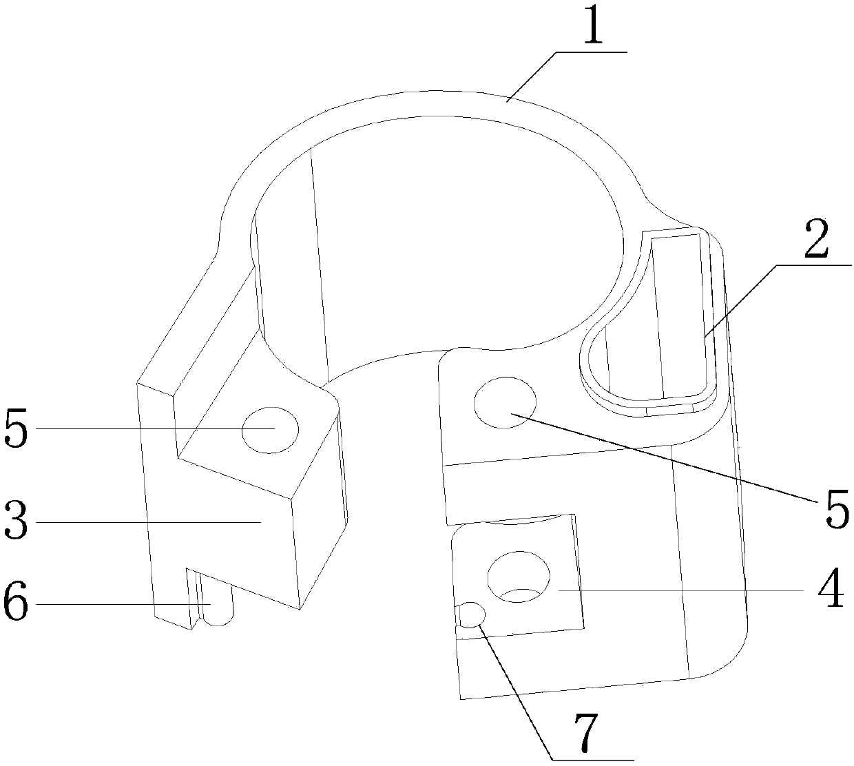 Open-type non-detachable homing-pigeon foot ring