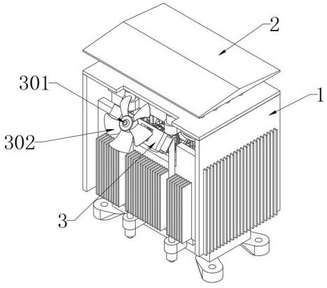 A high heat dissipation transformer with an inner air duct structure
