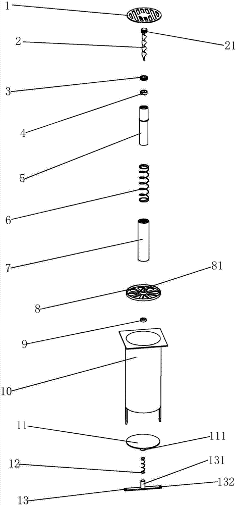 Floor drain capable of rotatably cutting off hair and rotatable cutting method