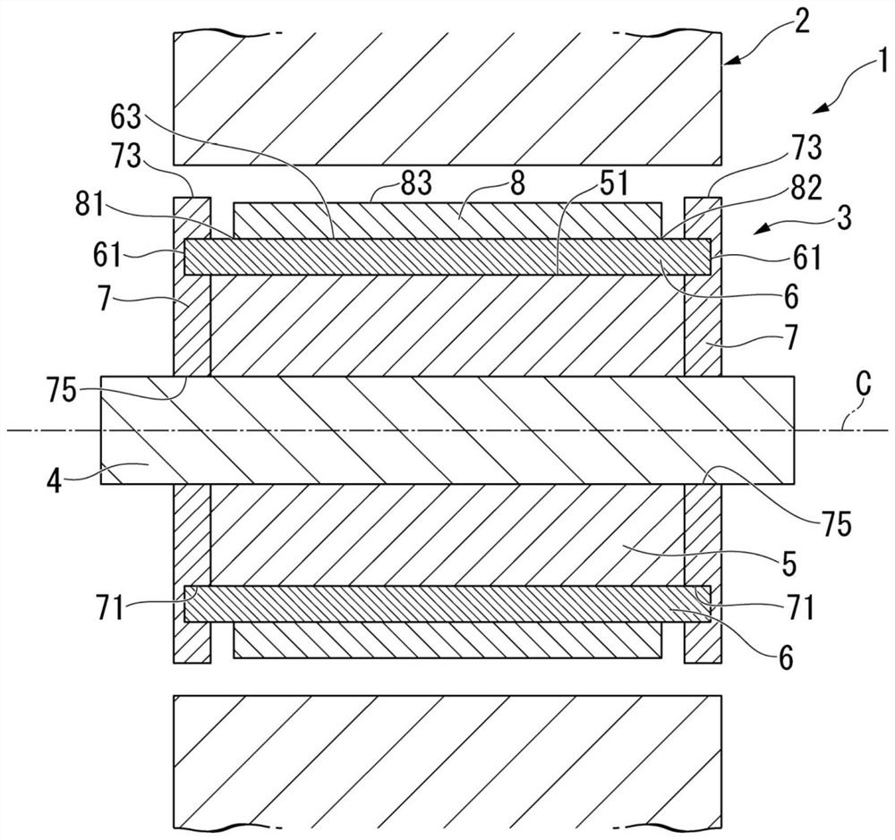 Rotor and surface-magnet-type rotating electrical machine