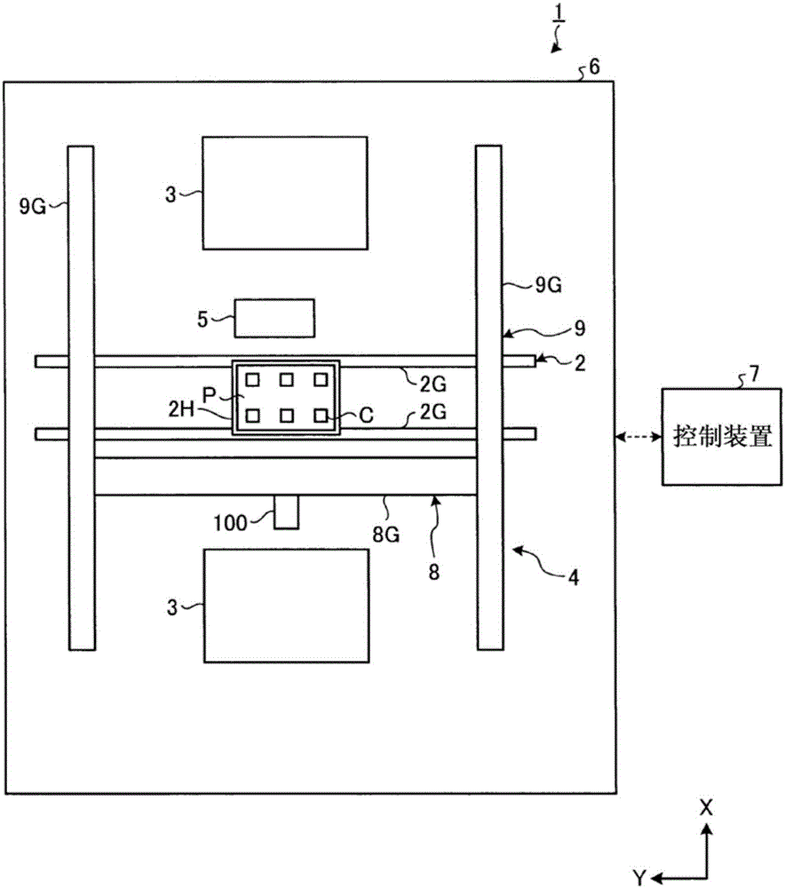 Electronic component installation device and electronic component installation method