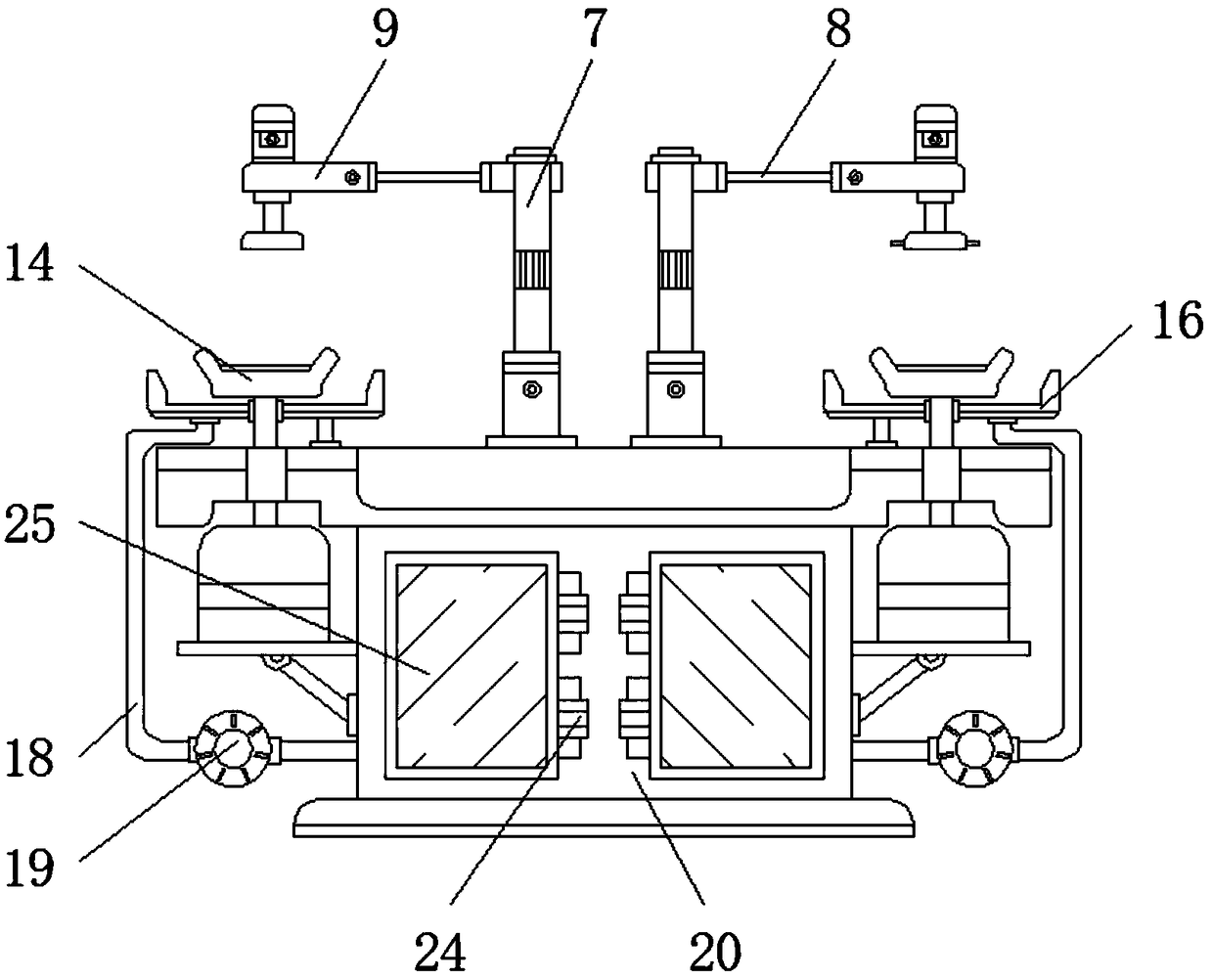 Movable auxiliary polishing device for forging