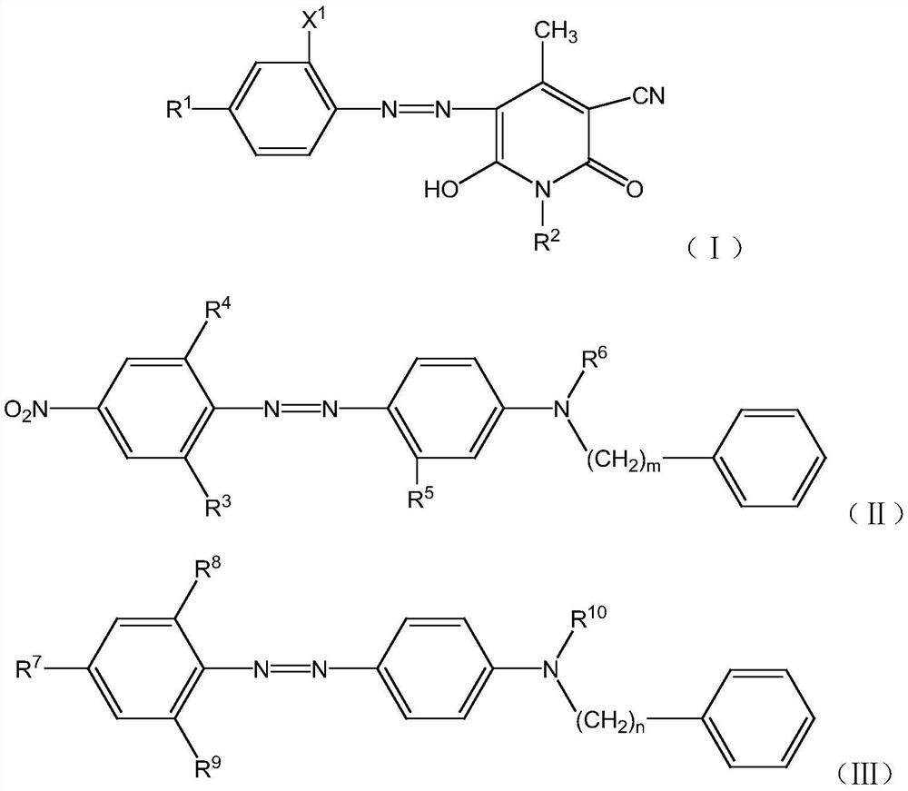 Disperse yellow-to-orange dye composition and product thereof