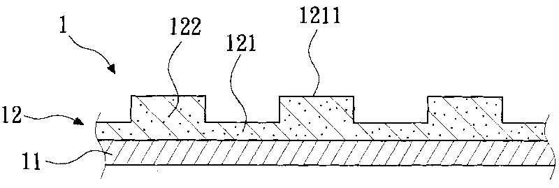 Polishing pad with abrasive grains and manufacturing method thereof