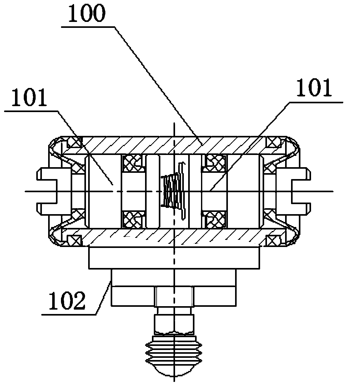 Brake wheel cylinder working stroke sealing performance test system