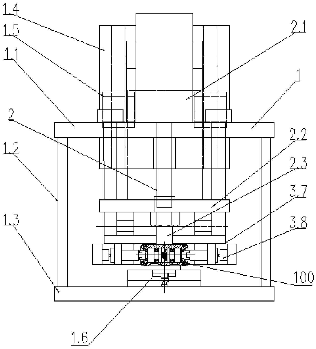 Brake wheel cylinder working stroke sealing performance test system