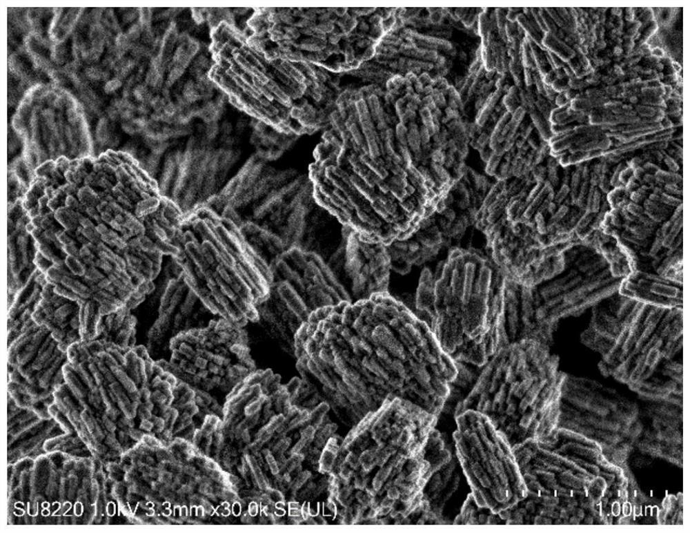 Preparation method of ZSM-5 nanosheet aggregate grown through directional piling