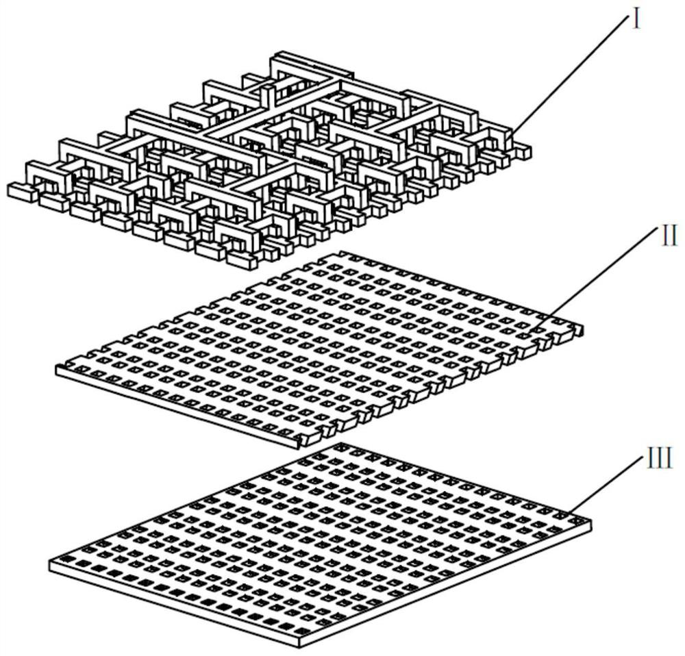 A fuel cell bipolar plate with imitation lung multilayer structure and its realization method