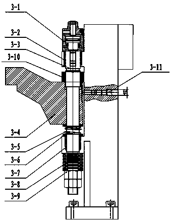 Auxiliary clamping device for disc-hydraulic-type turbine disc tool