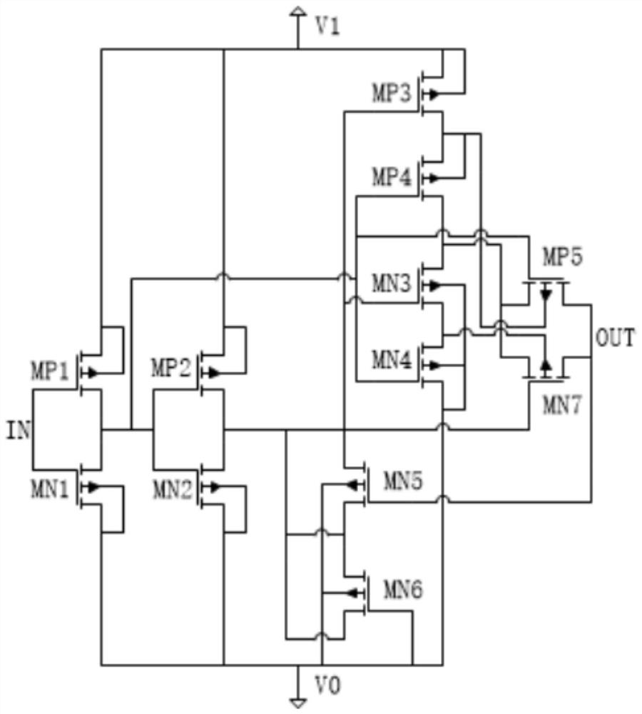 Input stage circuit of high-precision low-noise analog switch