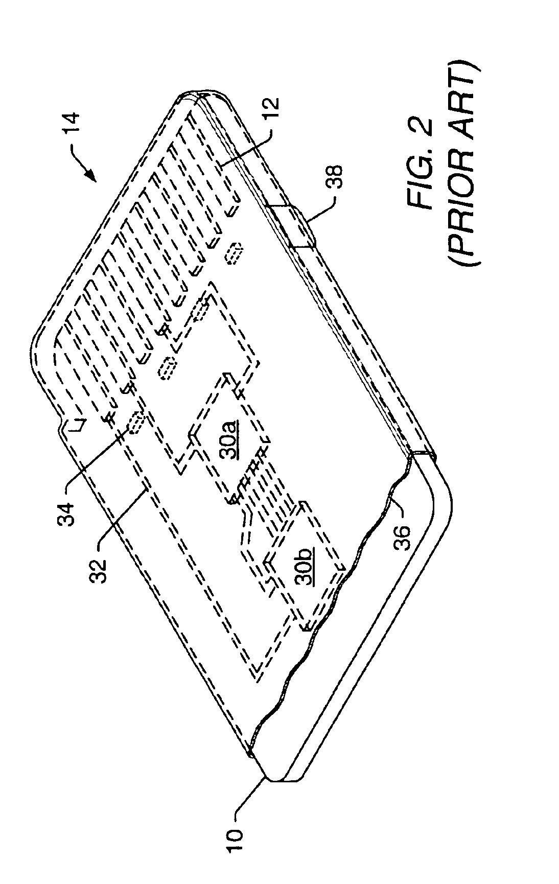 Molded memory module and method of making the module absent a substrate support