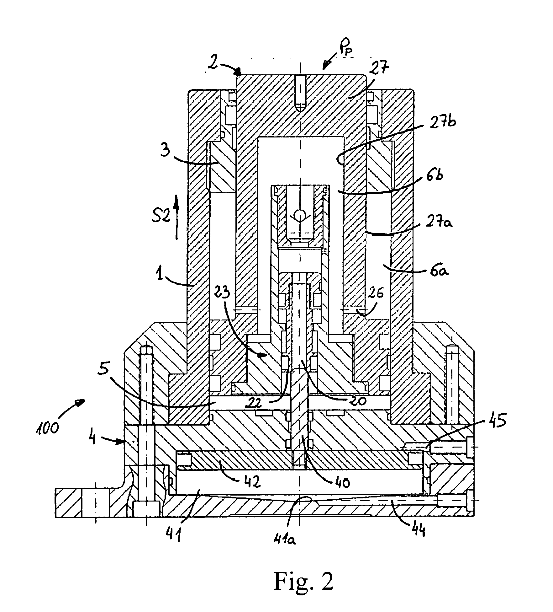 Hydro-Pneumatic Cylinder with Controlled Stop Position