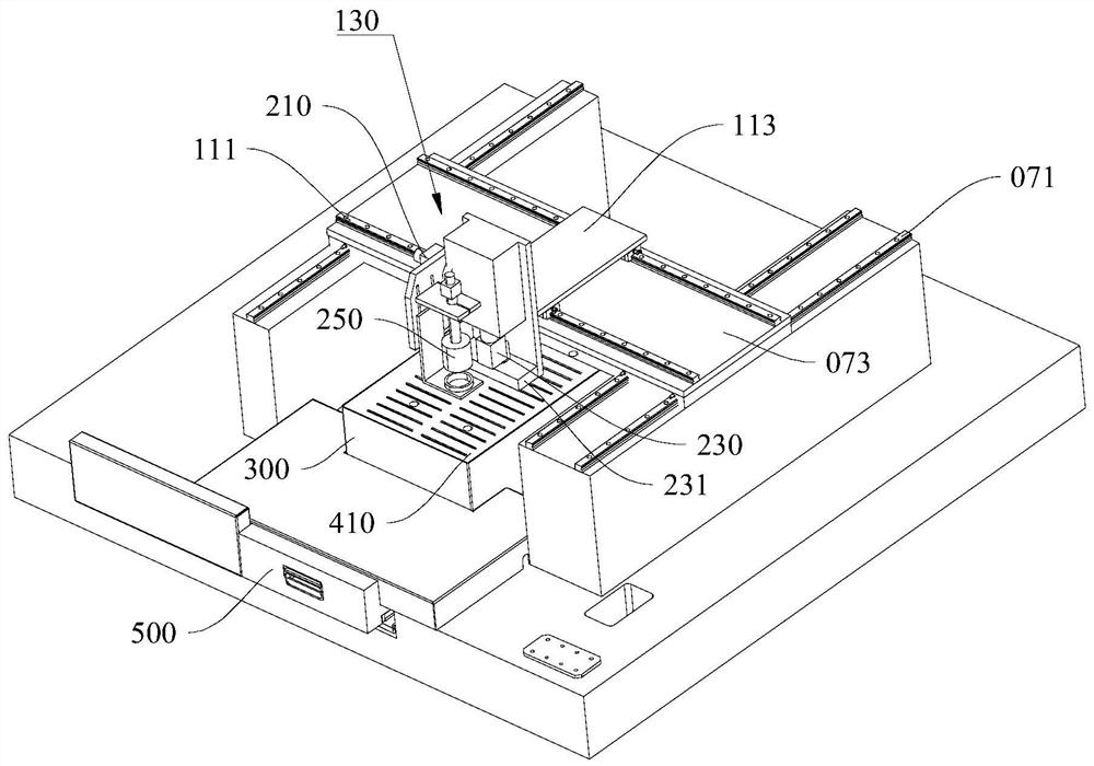 A transition belt cutting machine