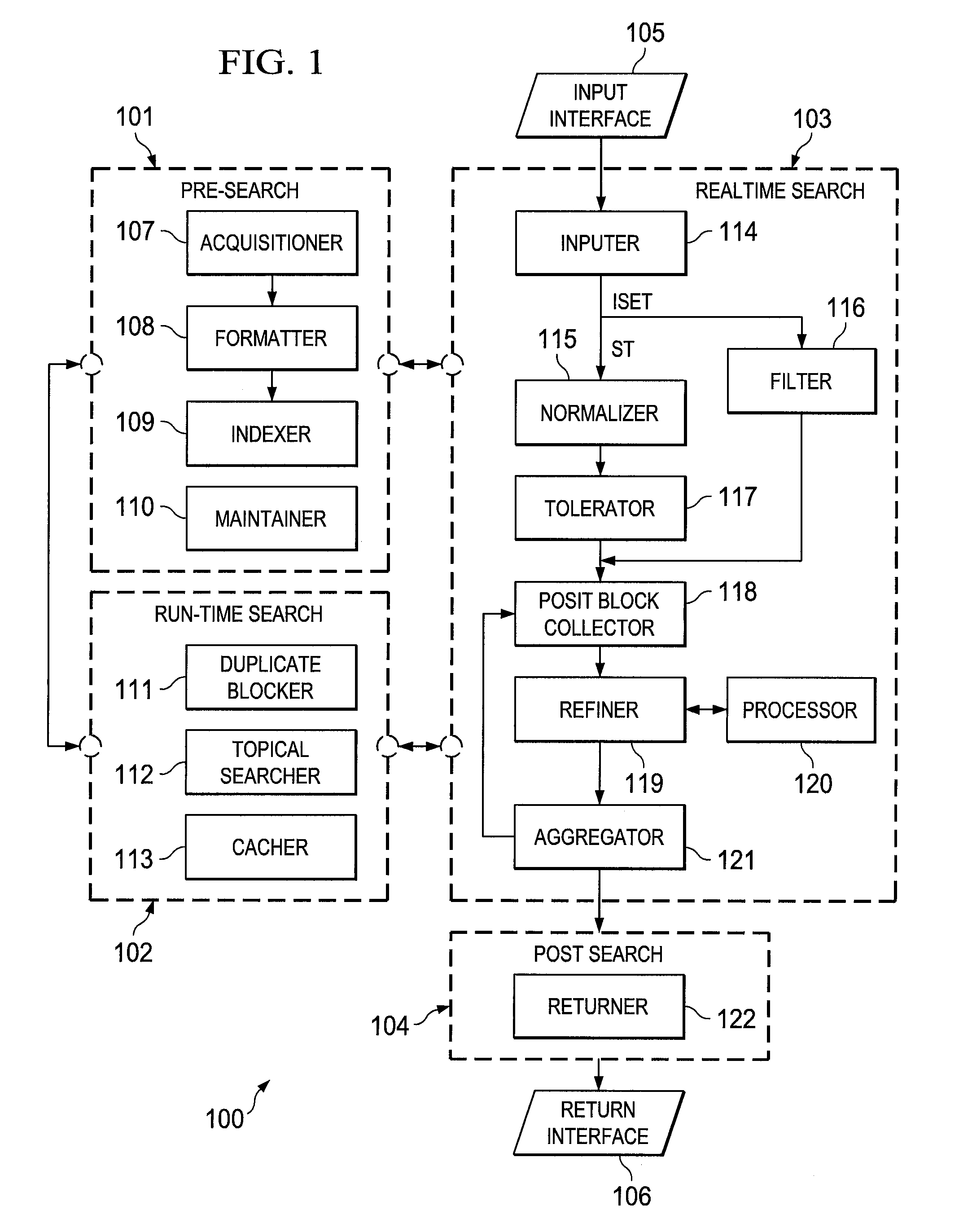Systems and methods for a search engine having runtime components
