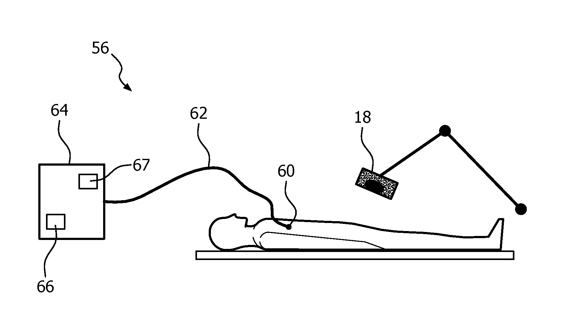 Flexible x-ray, detector with optical shape sensing