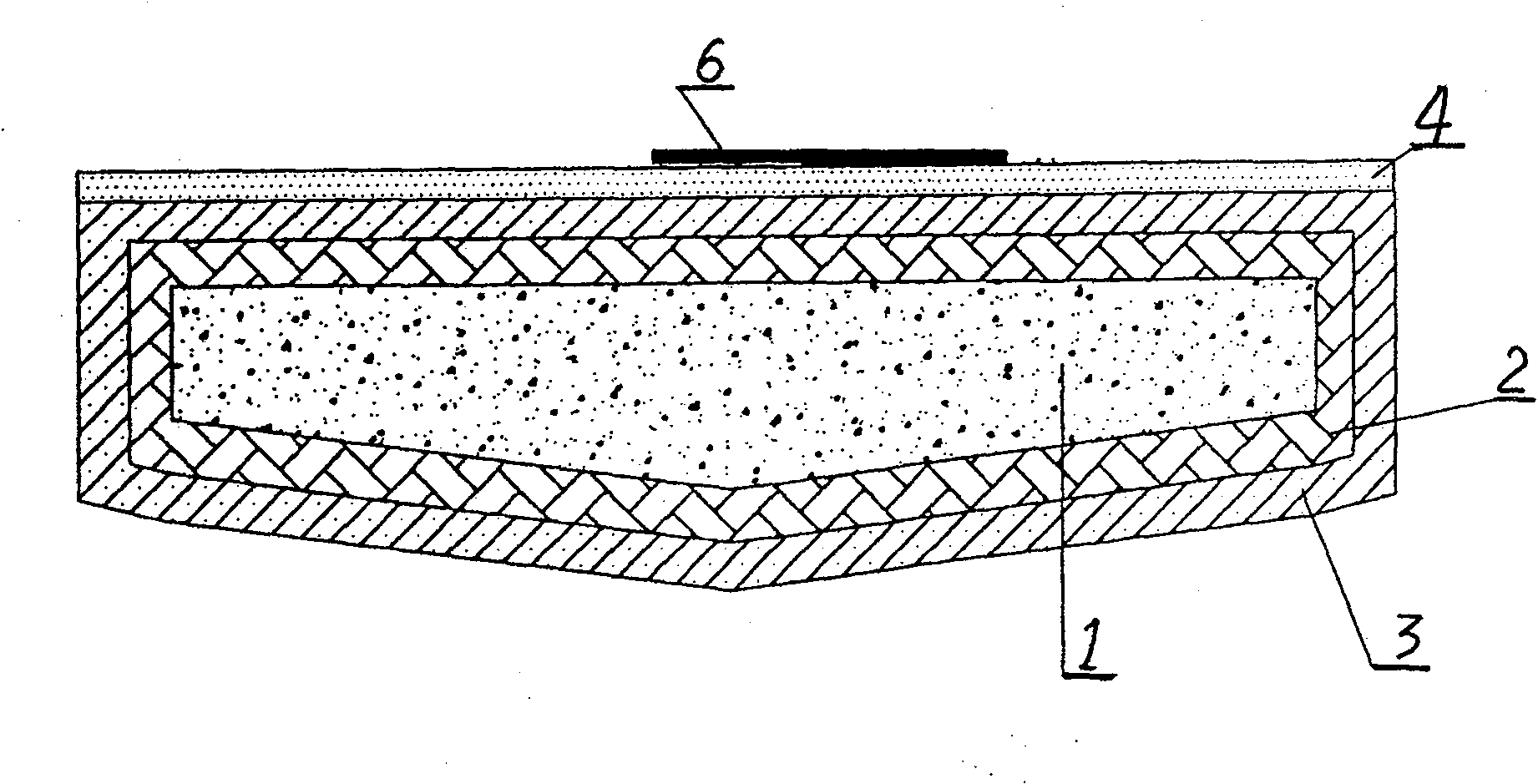 Multicolor composite material well cover and production process thereof